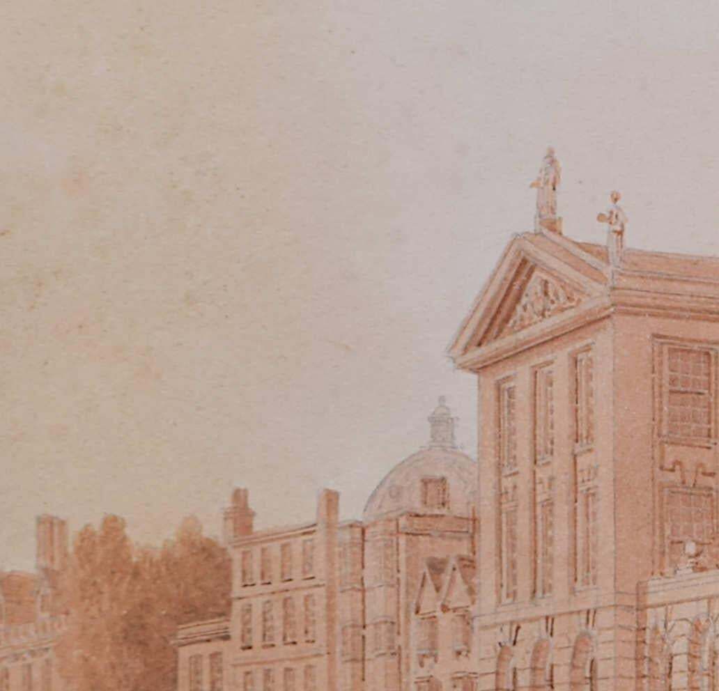 Queen's College In The High Street Oxford, Watercolour By J. C. Buckler photo 3275.0