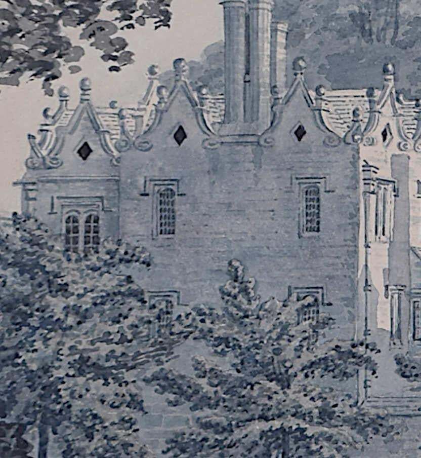 St John's College, Oxford, Engraving By Michael Angelo Rooker C.1779 photo furniture
