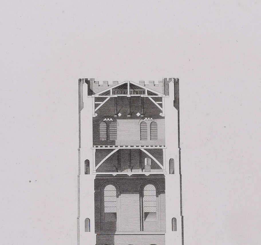 St Albans Cathedral, Engraving By James Basire 1810 photo furniture