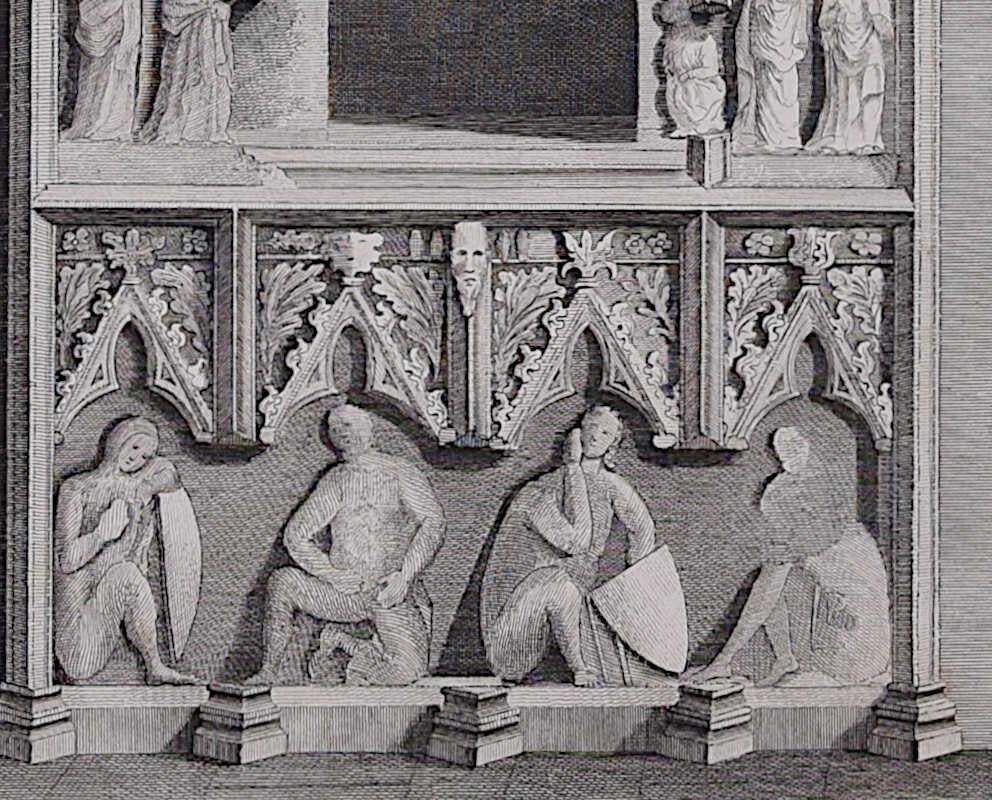 The Holy Sepulchre At Heckington In Lincoln, Engraving By James Basire 1795 photo for sale
