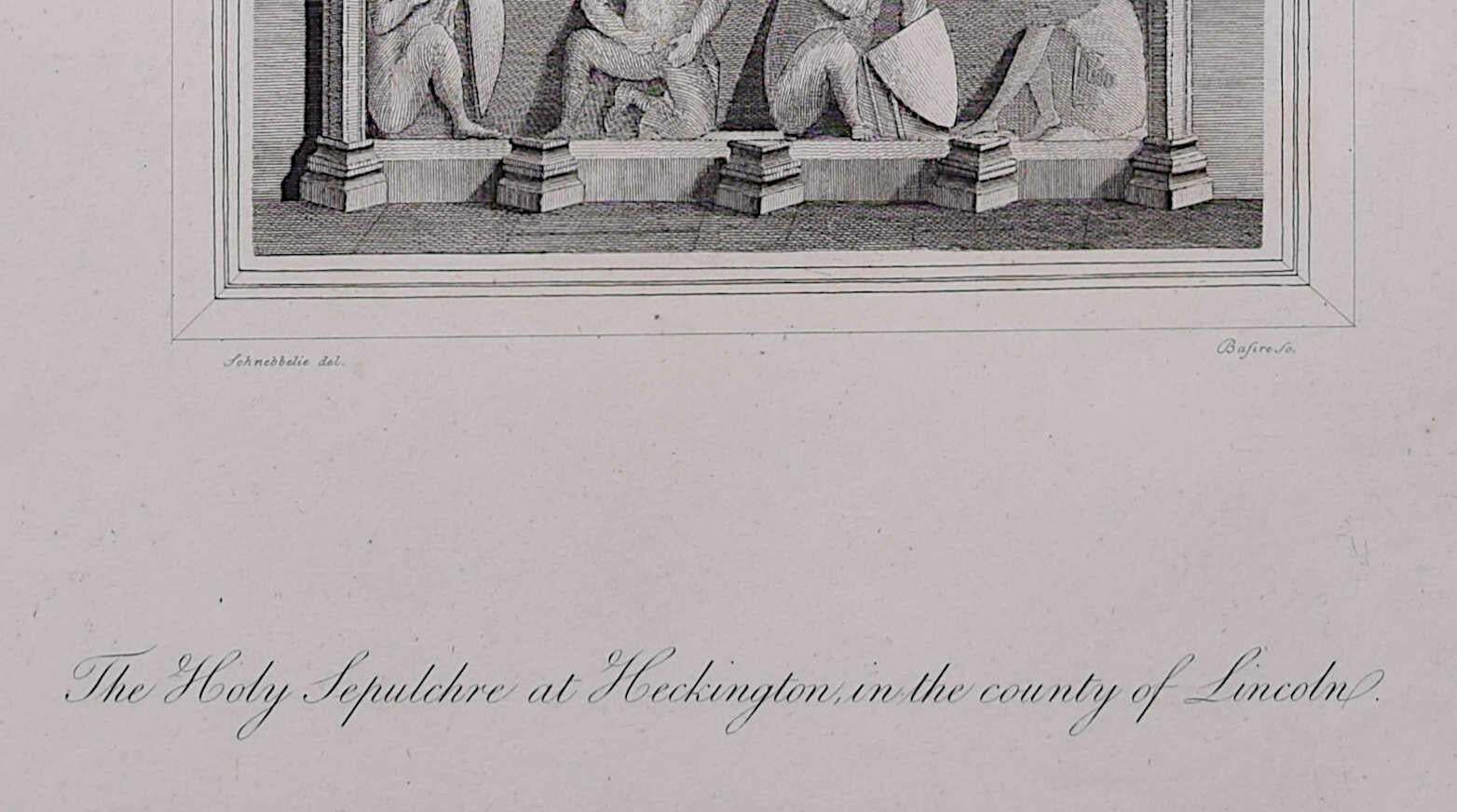 The Holy Sepulchre At Heckington In Lincoln, Engraving By James Basire 1795 photo Art
