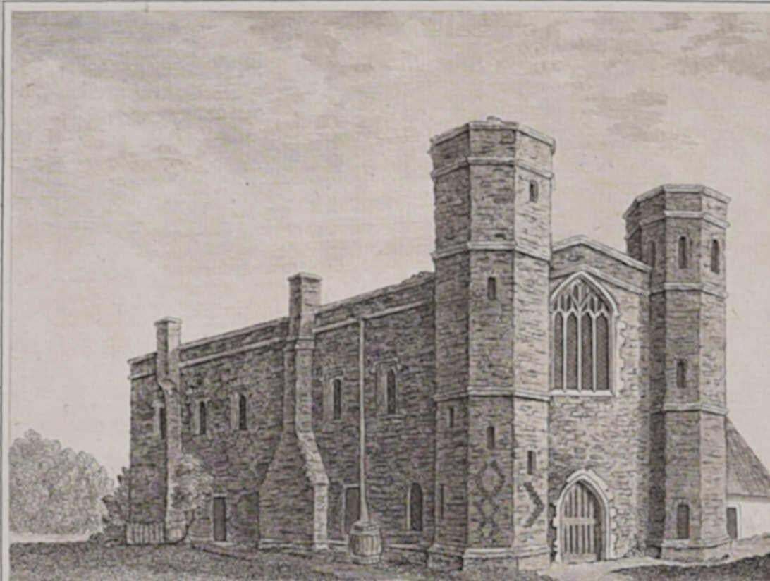 Wainflete School, Lincolnshire, Engraving By James Basire 1790 photo furniture