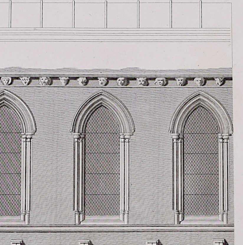 The Abbey Church Of St Albans, Engraving By James Basire 1810 photo furniture