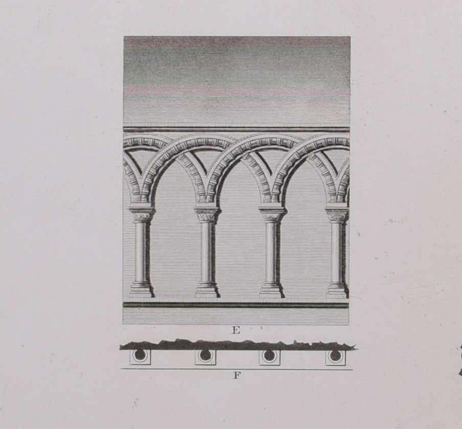 Architectural Fragments Of St Albans Cathedral, Engraving By James Basire 1810 photo Art