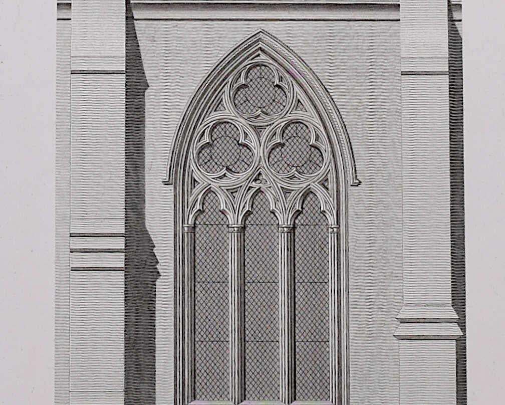 Architectural Fragments Of St Albans Cathedral, Engraving By James Basire 1810 photo Art