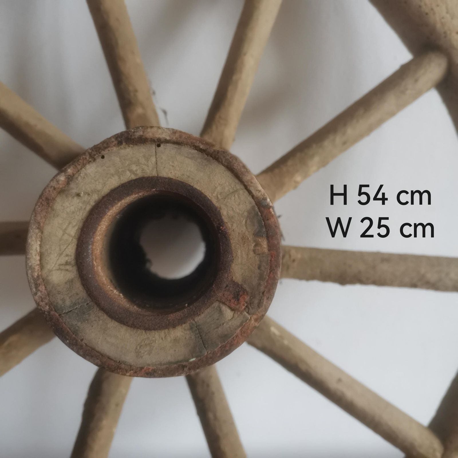 Cart Wheel Antique Old 1930s Rustic Home Decor Round Wall Hanging Gift Idea Old Wood Wall Art Primitive Wooden Wagon photo Home Decor