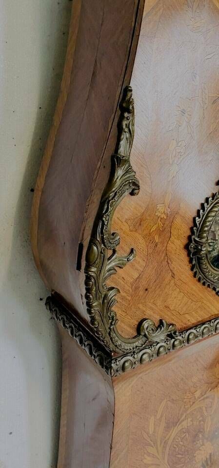 Louis XV Style Regulator In Marquetry Beach Wood 20th Century photo buy