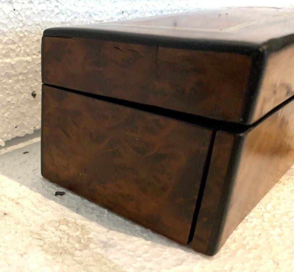 Glove Box In Thuja Burl Napoleon III Boulle Marquetry 19th Century photo vinterior