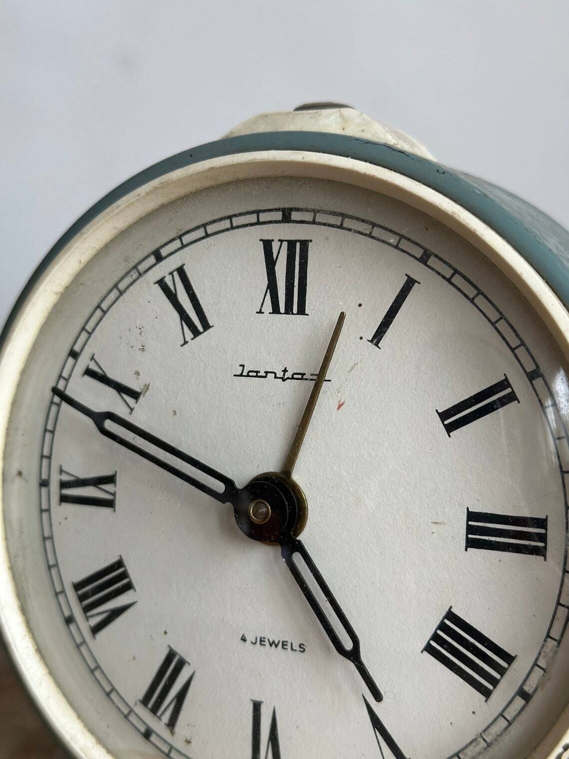 Jantar 4 Jewels Deco Shaped Alarm Clock Retro photo for sale
