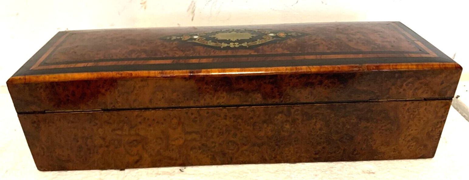 Jewelry Box In Chuja Magnifying Glass Napoleon III Marquetry Boulle XIX Century photo Home Decor