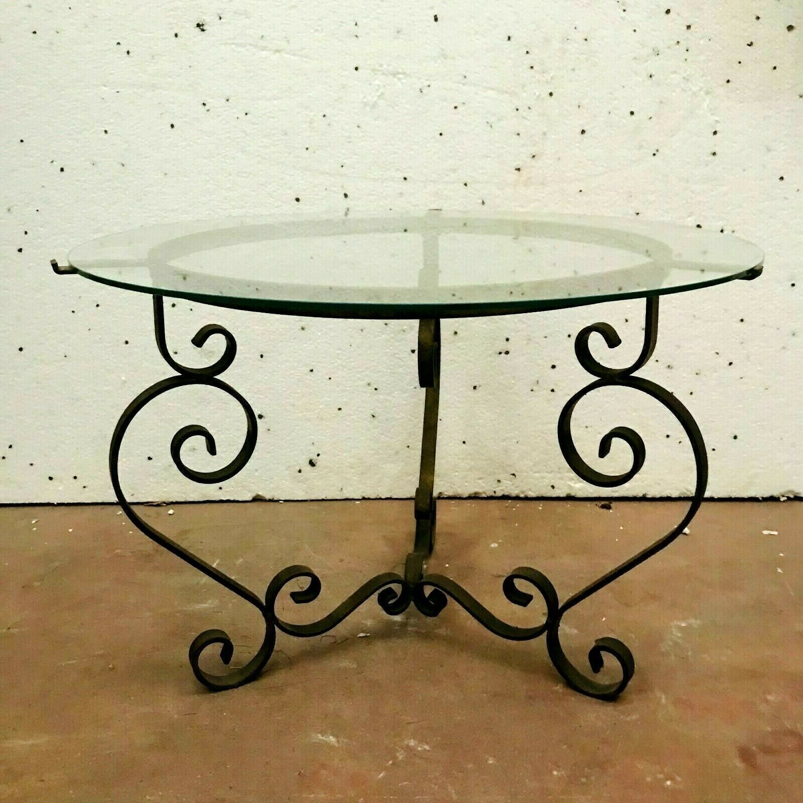 Pair Of 20th Century Wrought Iron Coffee Tables photo for sale