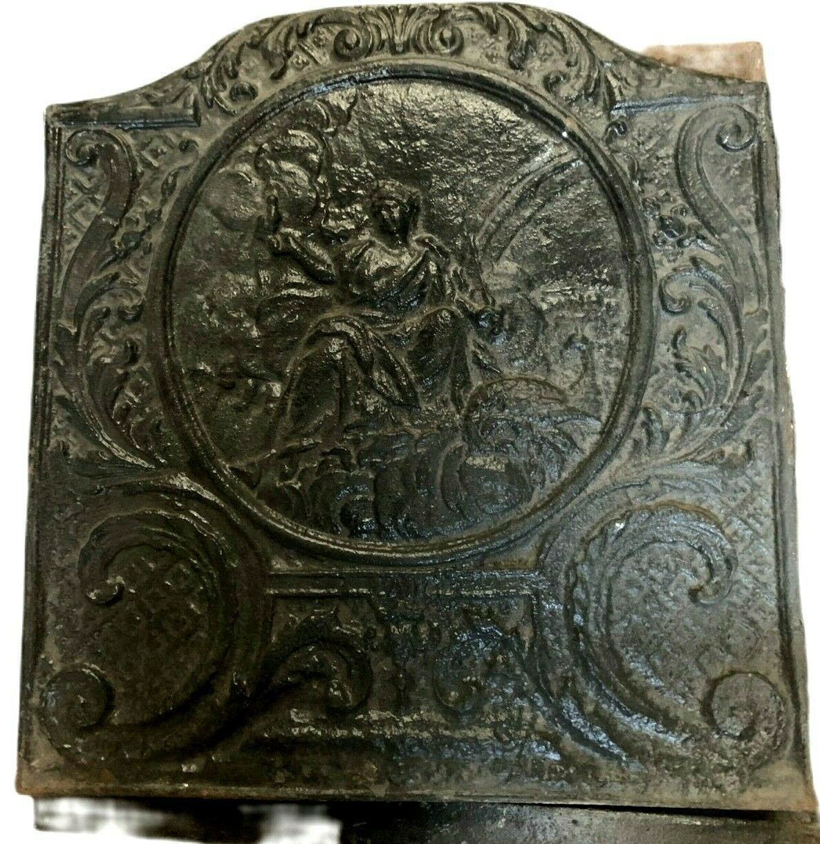 20th Century Cast Iron Fireplace Base Plate