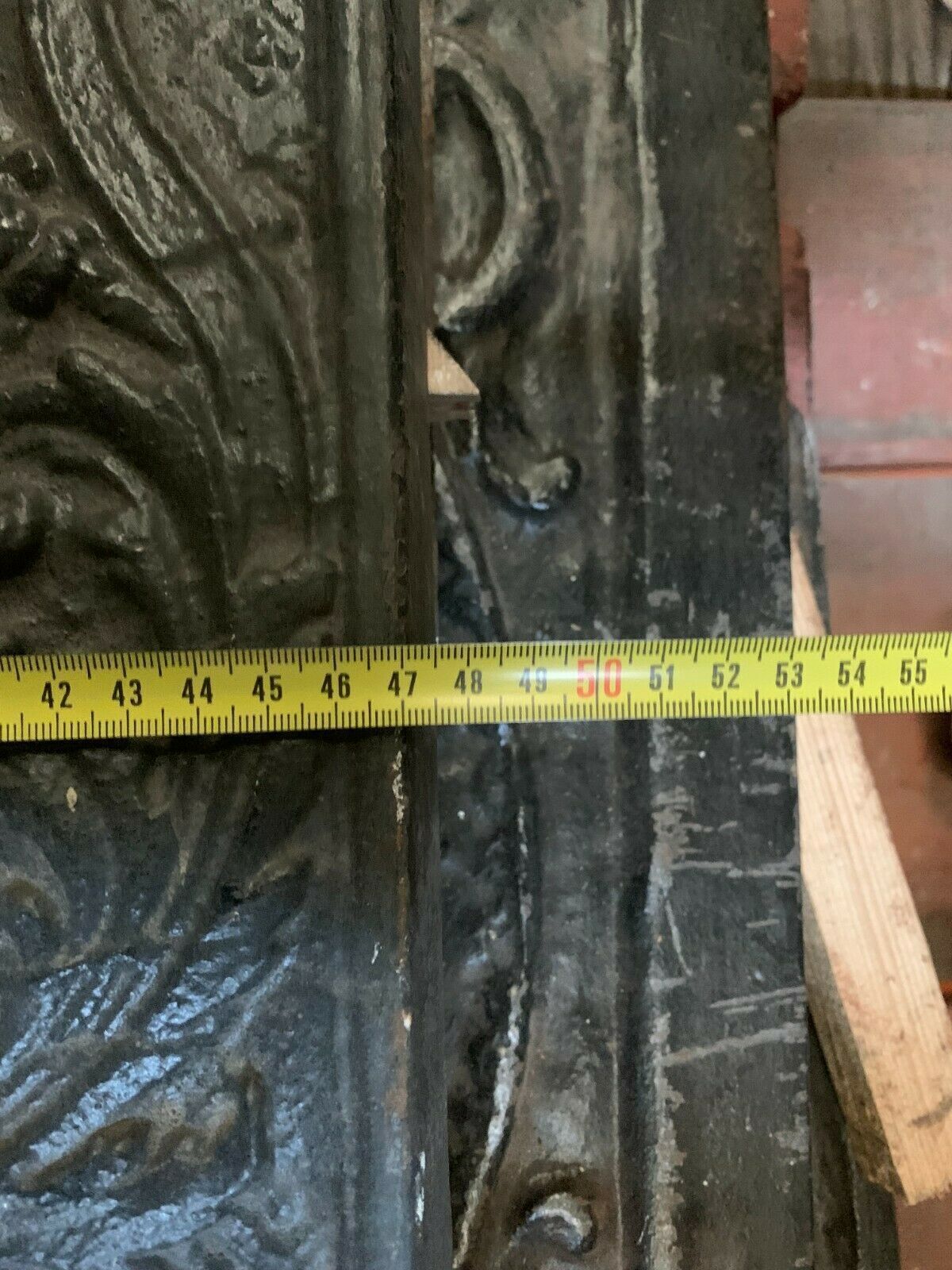 20th Century Cast Iron Fireplace Base Plate photo buy