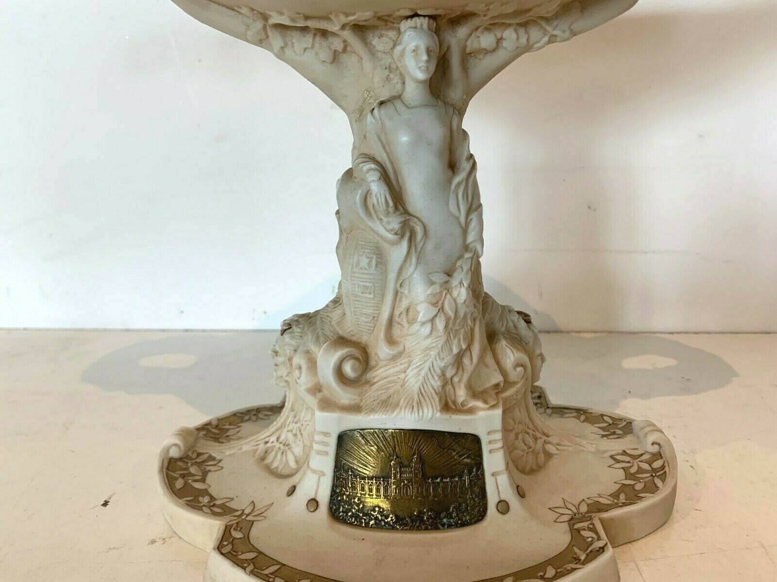 Biscuit Centerpiece With Gold Flare 20th Century Trademark photo furniture