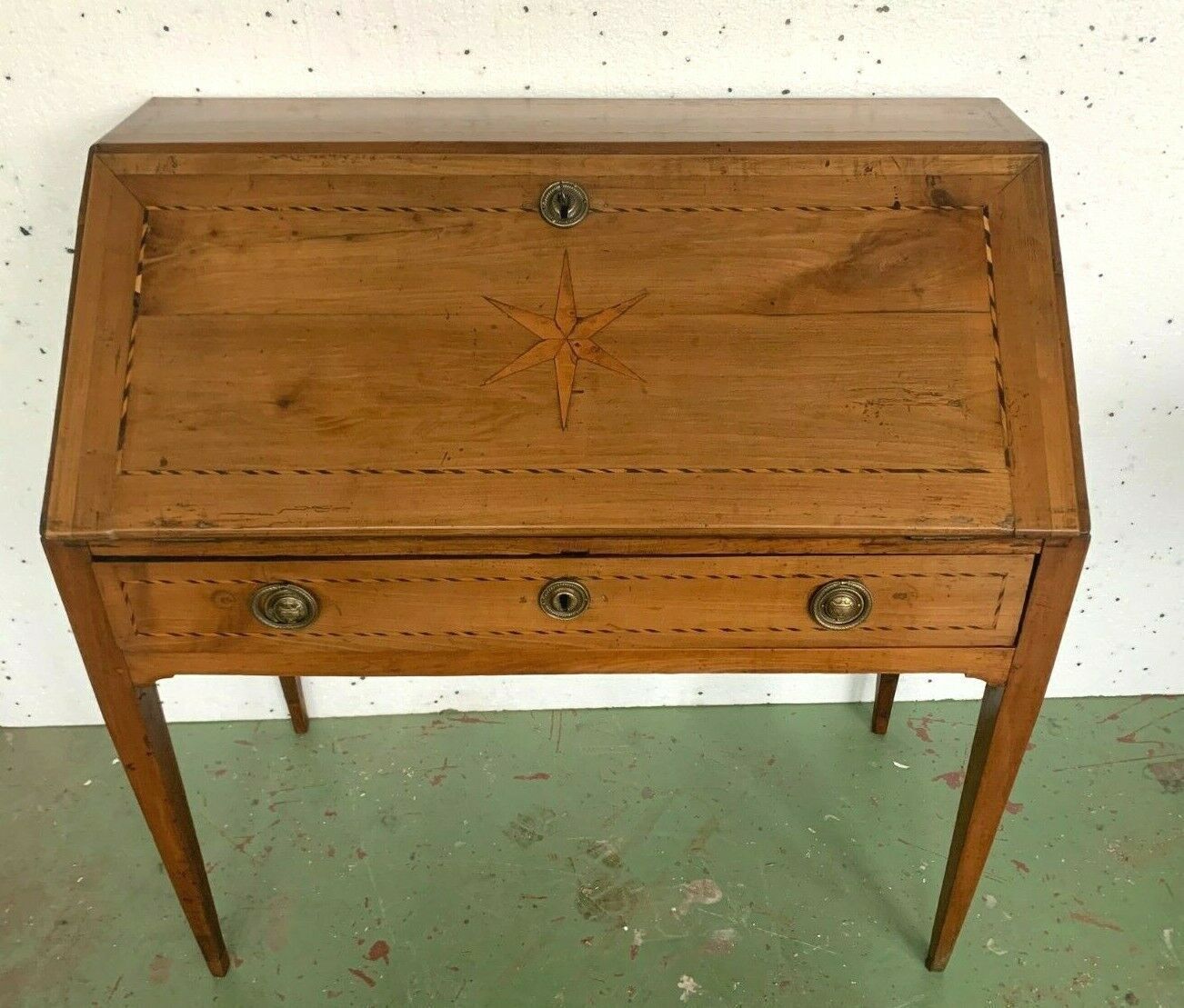 Louis XVI Style Cherry Wood Slope Desk XIX photo furniture