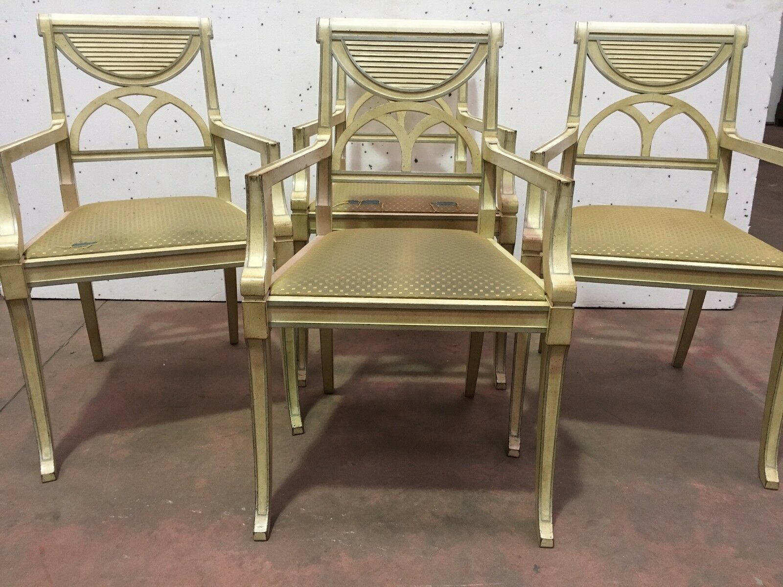 Patinated Beech Armchair Pair Of Designer Armchairs Style Armchair Chair