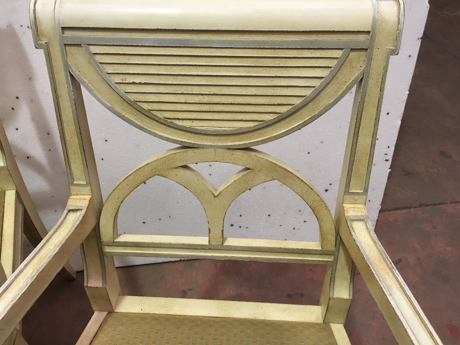 Patinated Beech Armchair Pair Of Designer Armchairs Style Armchair Chair photo 987.0326055
