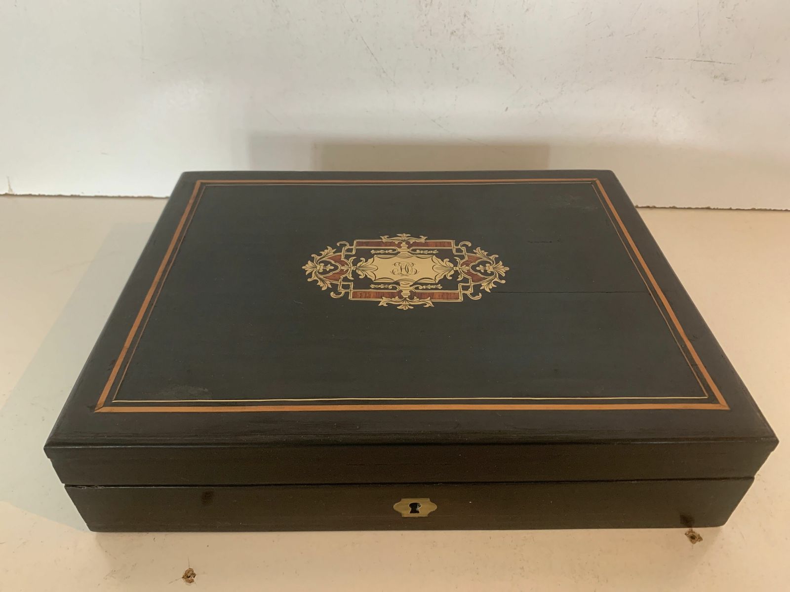 Box Tokens In Blackened Wood Box Napoleon III Boulle Marquetry Twentieth Century photo 422.62616249999996