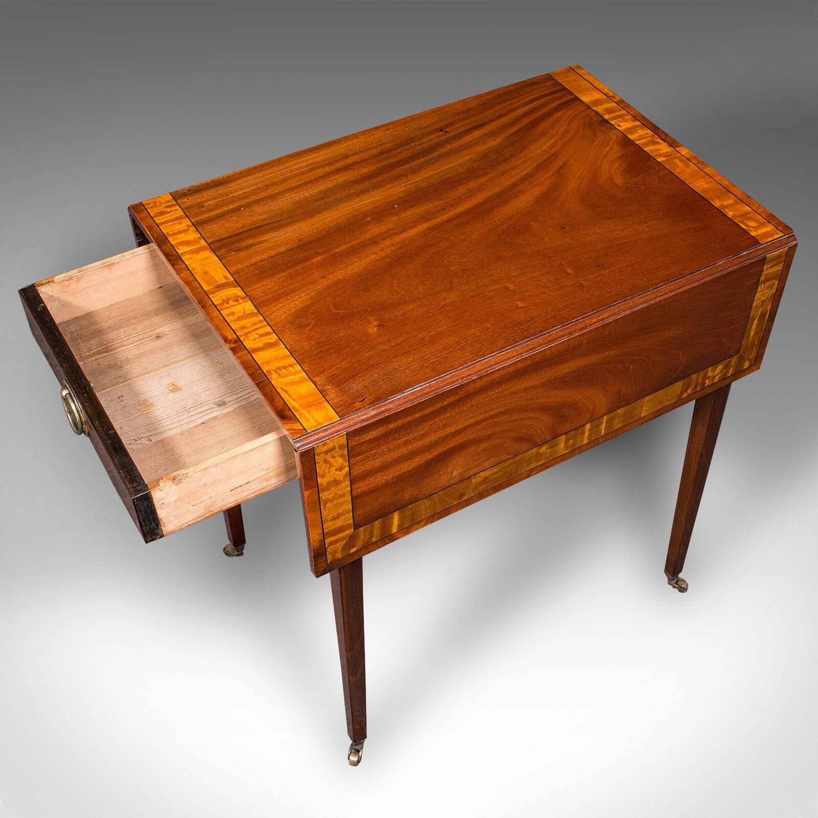 Antique Pembroke Table, English, Drop Leaf, Occasional, Tea, Regency, Circa 1820 photo buy
