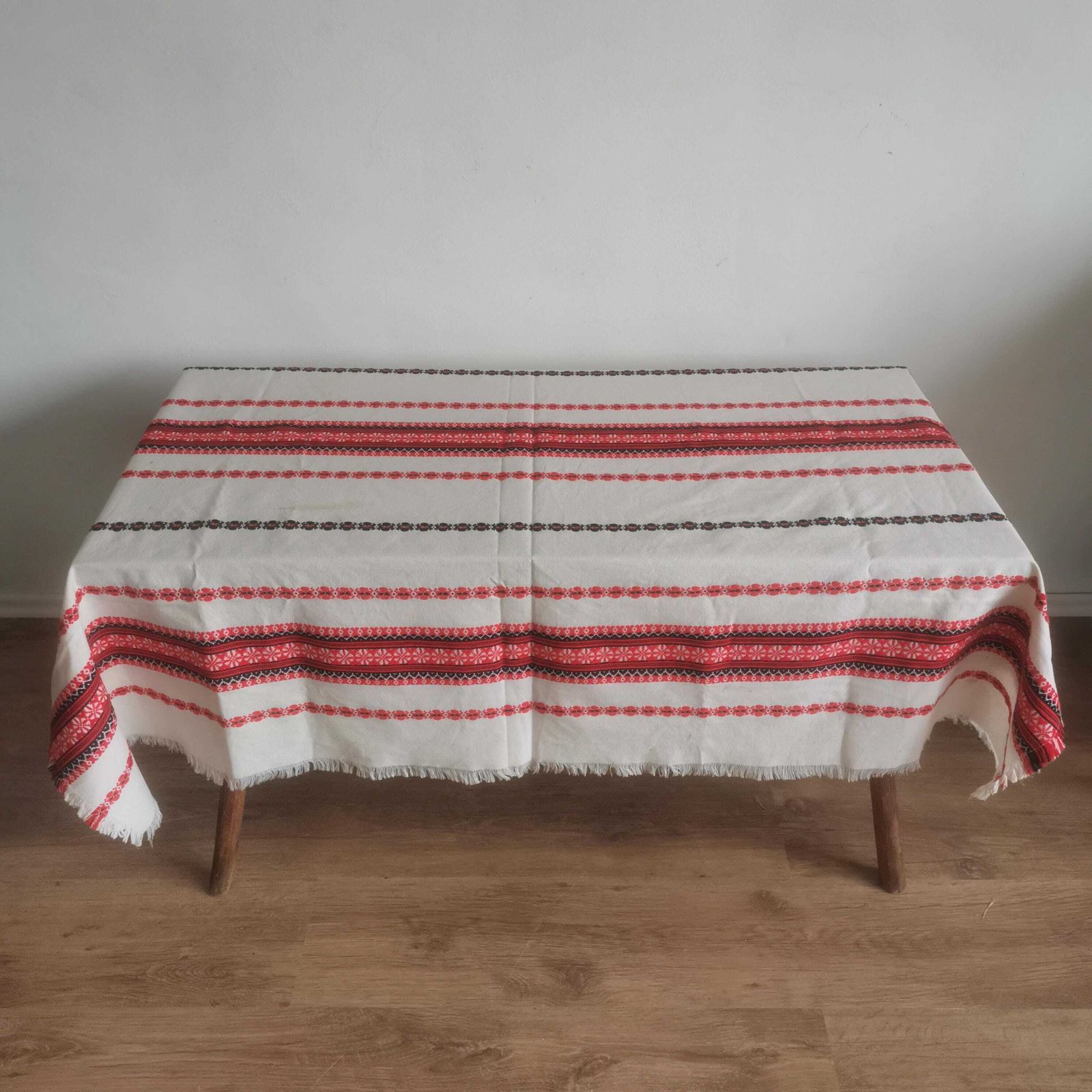 Woulda Love To Plough In Sárköz   Huge Hand Woven Folk Art Flax Tablecloth From Southwest Hungary photo furniture
