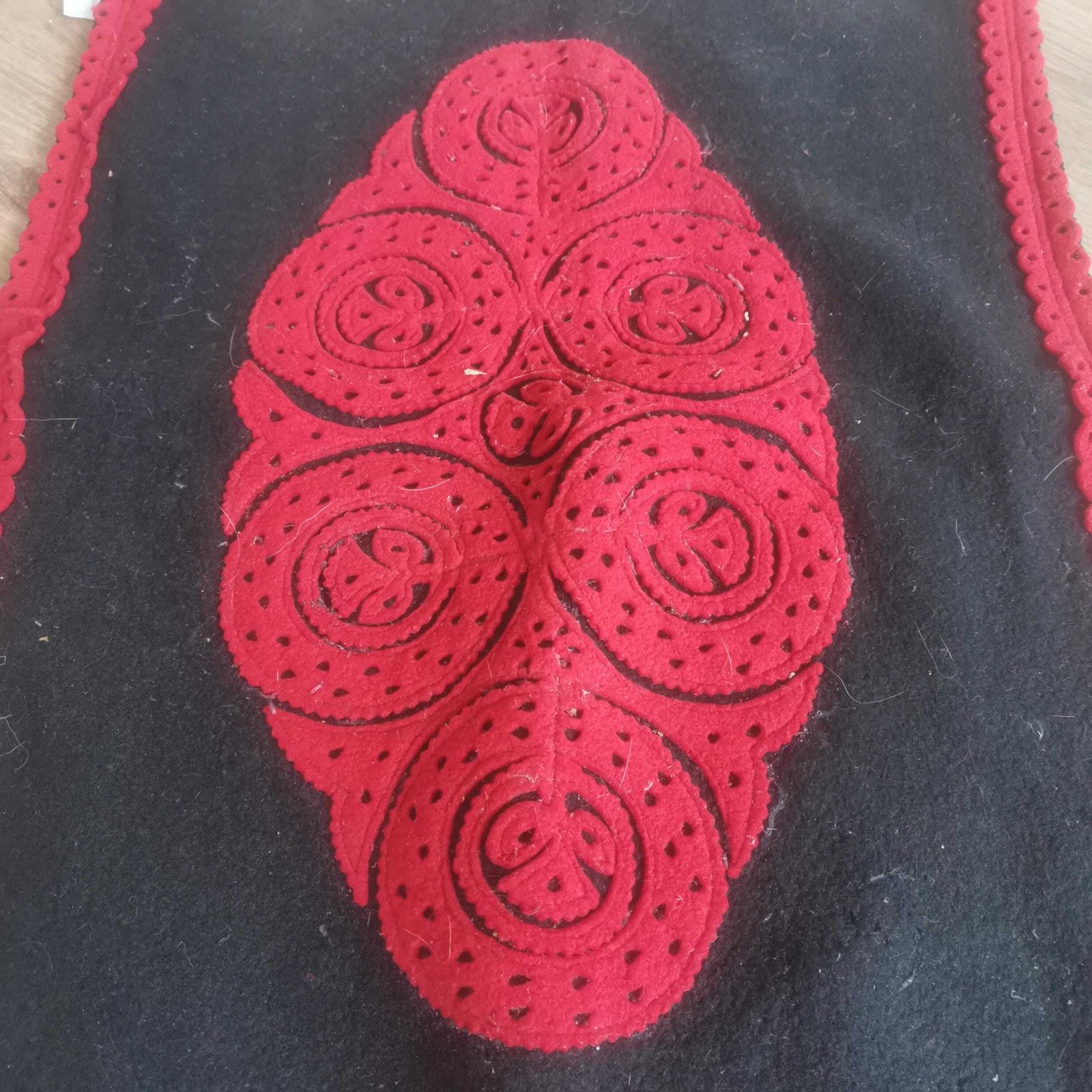 Gift Of Derecske   Authentic Hungarian Patched Felt Pillow Case From Derecske Village (Mid East Hungary), Traditional Home Decor photo furniture