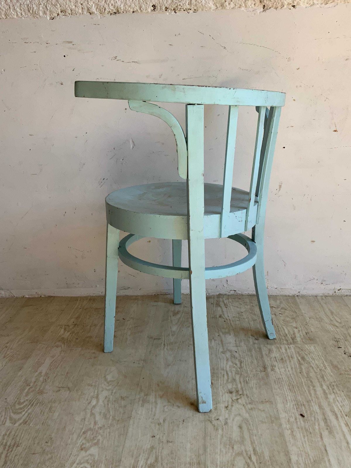 French Blue Antique Thonet Style Chair C1900 Elegance | Solid Wood| Reclaimed From Old Tea House| Timeless Art For Your Home Décor photo 122.0