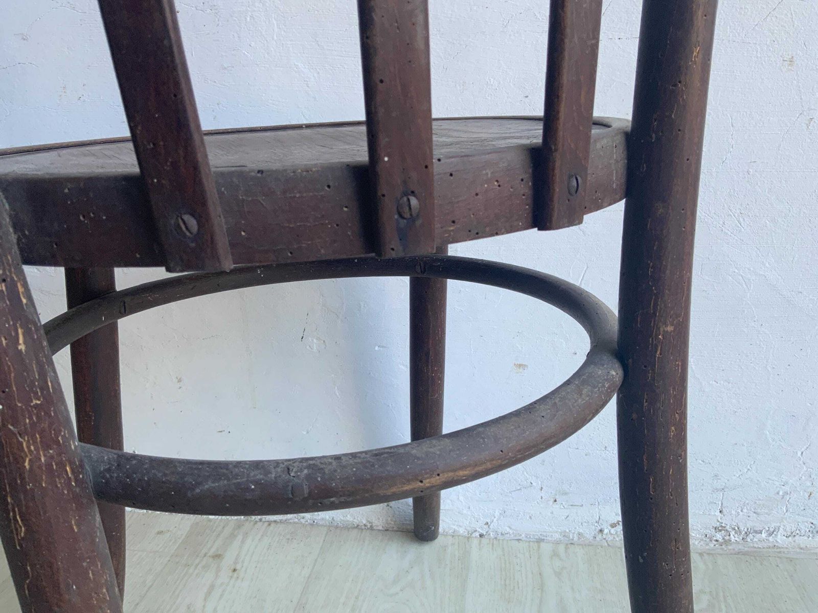 Thonet Inspired Chair: 1890s Austrian Charm | Solid Elm Craftsmanship | Salvaged From Budapest Tea Room | Historic Elegance For Your Space photo vintage