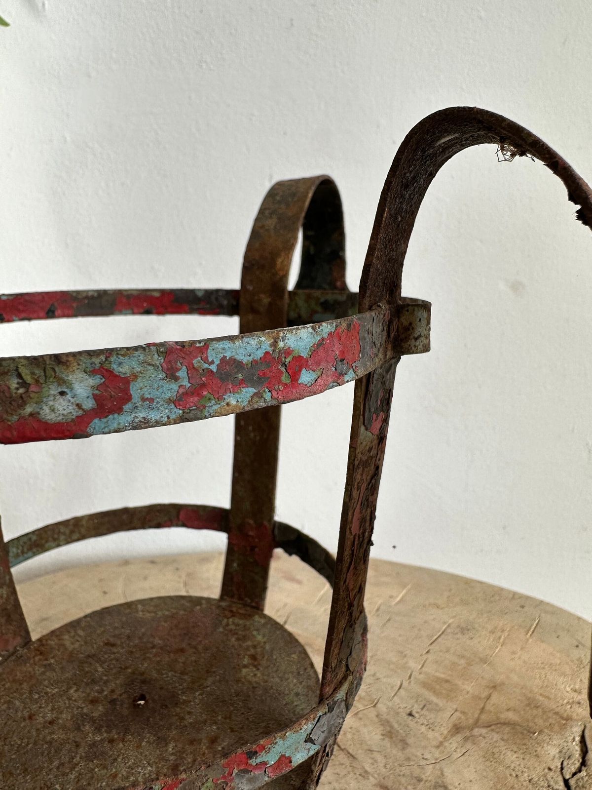 Hand Made Wagon Candle Lamp Holder, Over 100 Years Old Decorative Cart Light Holder. Collectible Rustic Decor photo furniture