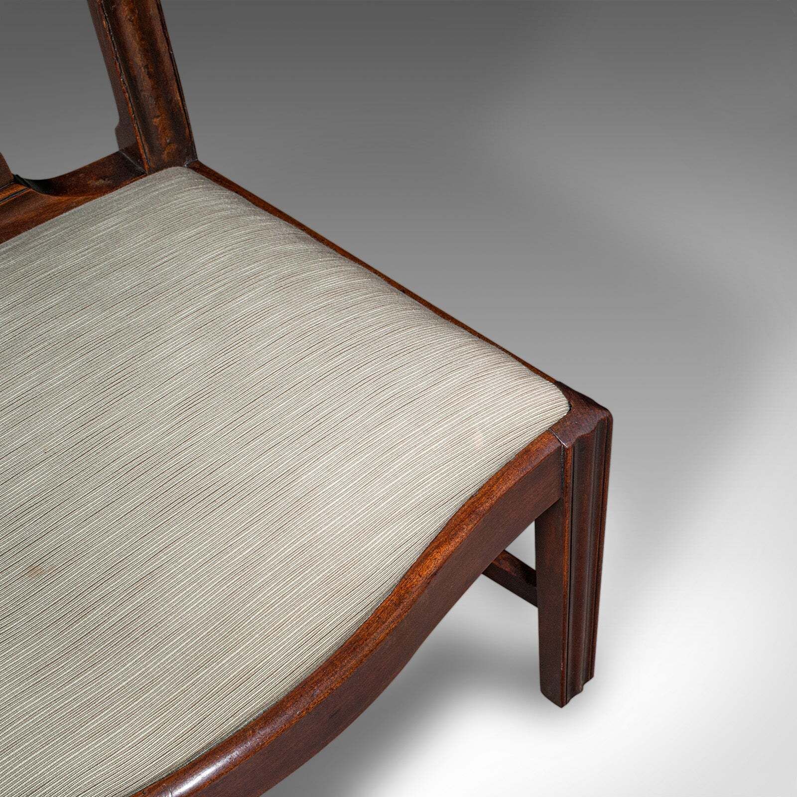 2450.0 4 Antique Dining Room Chairs, English, Seat, After Chippendale, Georgian, C.1800 photo