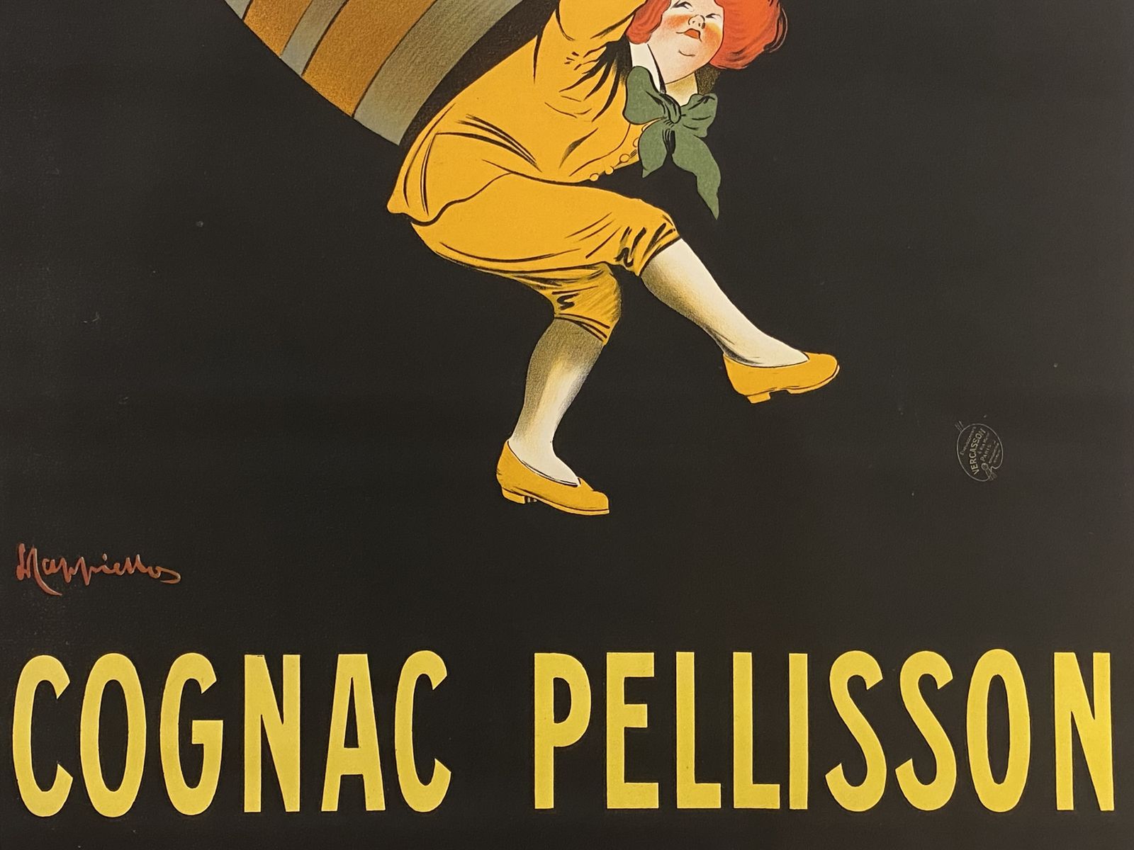 Leonetto Cappiello, C.A. 1920s   Cognac Pellisson   Original Vintage Lithographic Affiche photo furniture