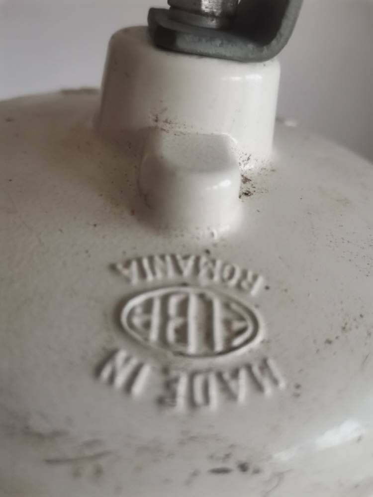 Vintage Bulkhead, Loft, Factory, Industrial Light Fixture. Heavy Cast Shatter Proof 2 Available Kitchen Lighting Statement Piece White photo vintage