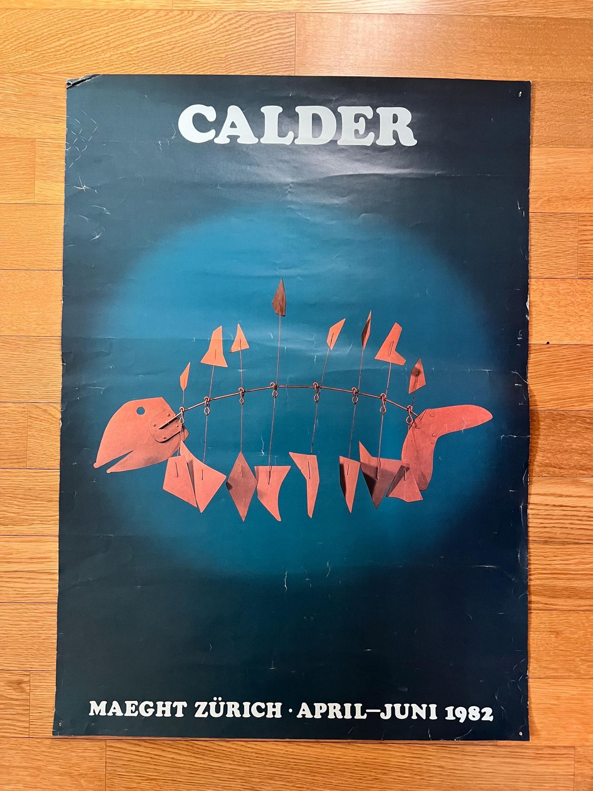 Original 1982 Alexander Calder Art Exhibition Poster – Gallery Maeght Zurich – Rare Vintage Collectible photo 134.0