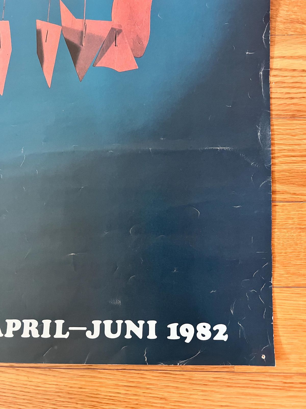 Original 1982 Alexander Calder Art Exhibition Poster – Gallery Maeght Zurich – Rare Vintage Collectible photo vinterior