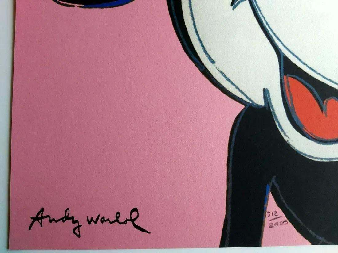 1986 Carnegie Museum Of Art After Andy Warhol "Mickey Mouse" Lithograph photo furniture