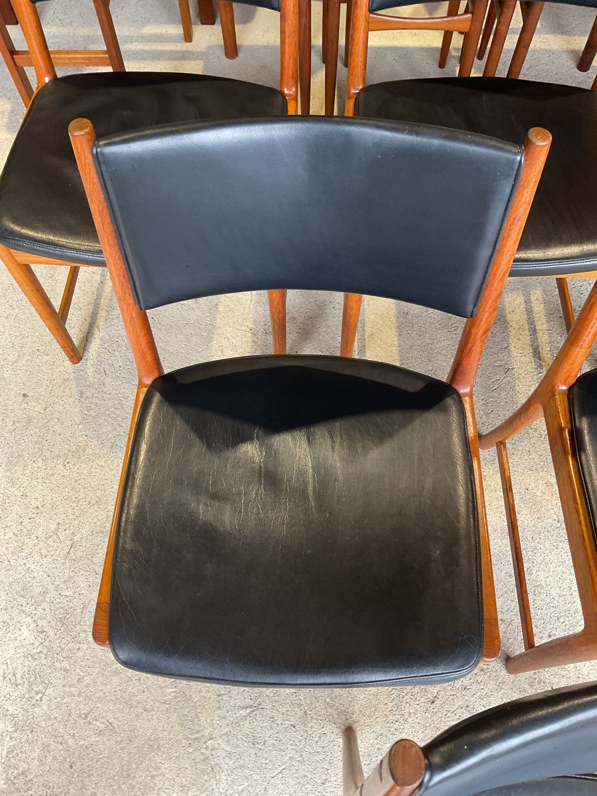 Kai Lyngfeldt Larsen Danish Dining Chairs Set Of 6 In Mid Century Style photo vintage