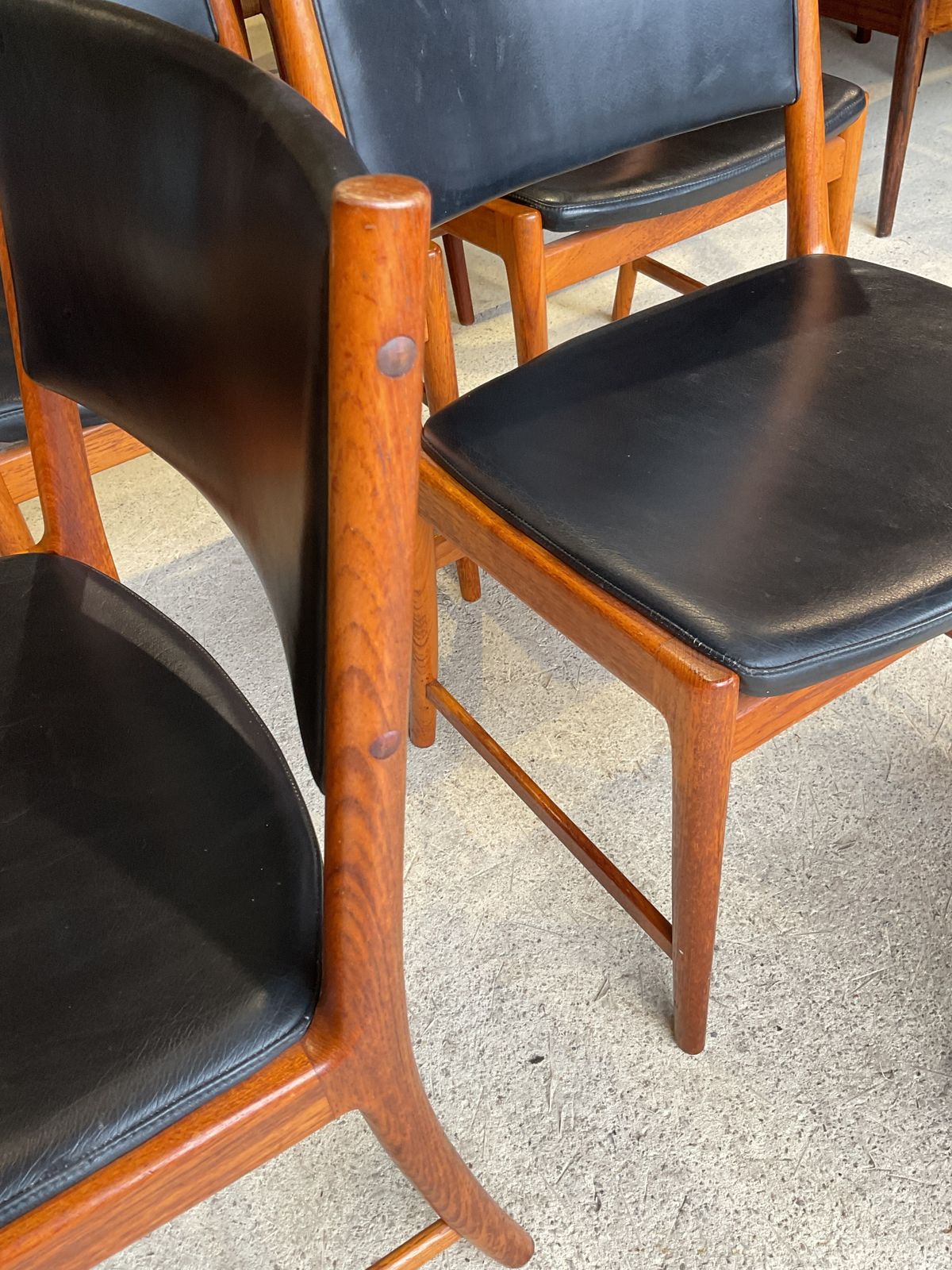 photo furniture Kai Lyngfeldt Larsen Danish Dining Chairs Set Of 6 In Mid Century Style
