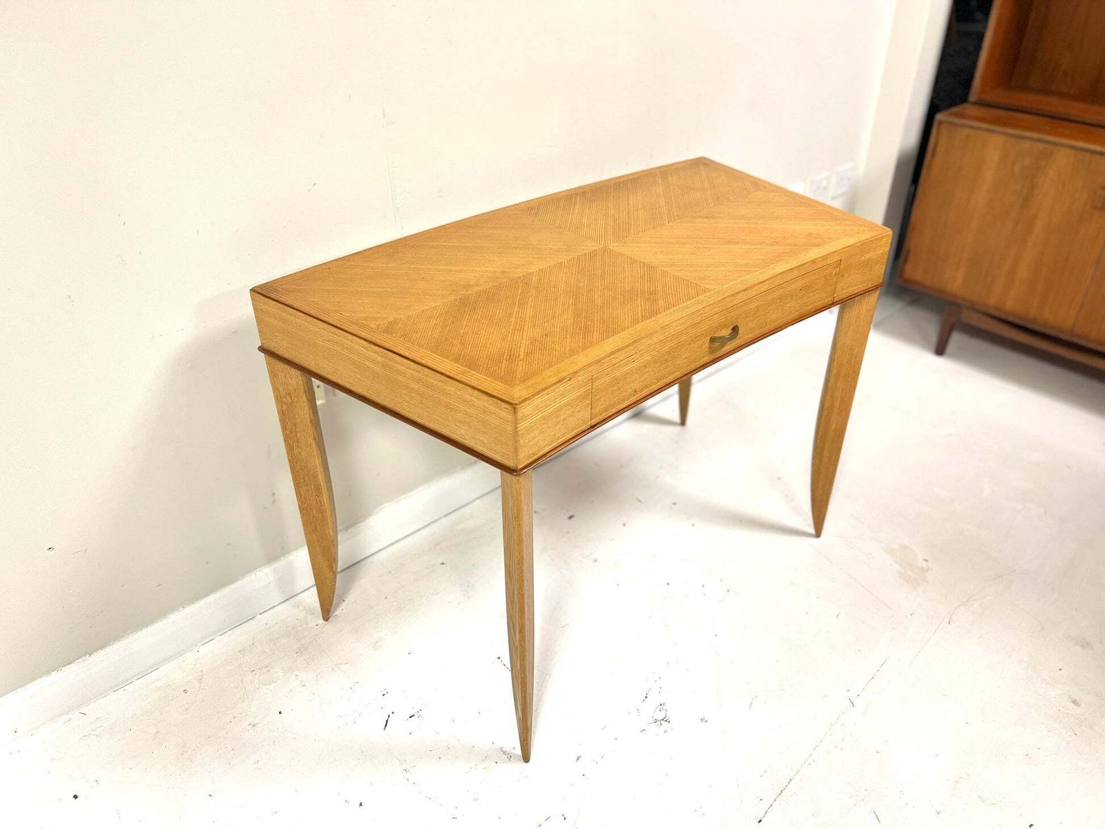 Attributed To Maison Dominique, French Sycamore Desk photo for sale