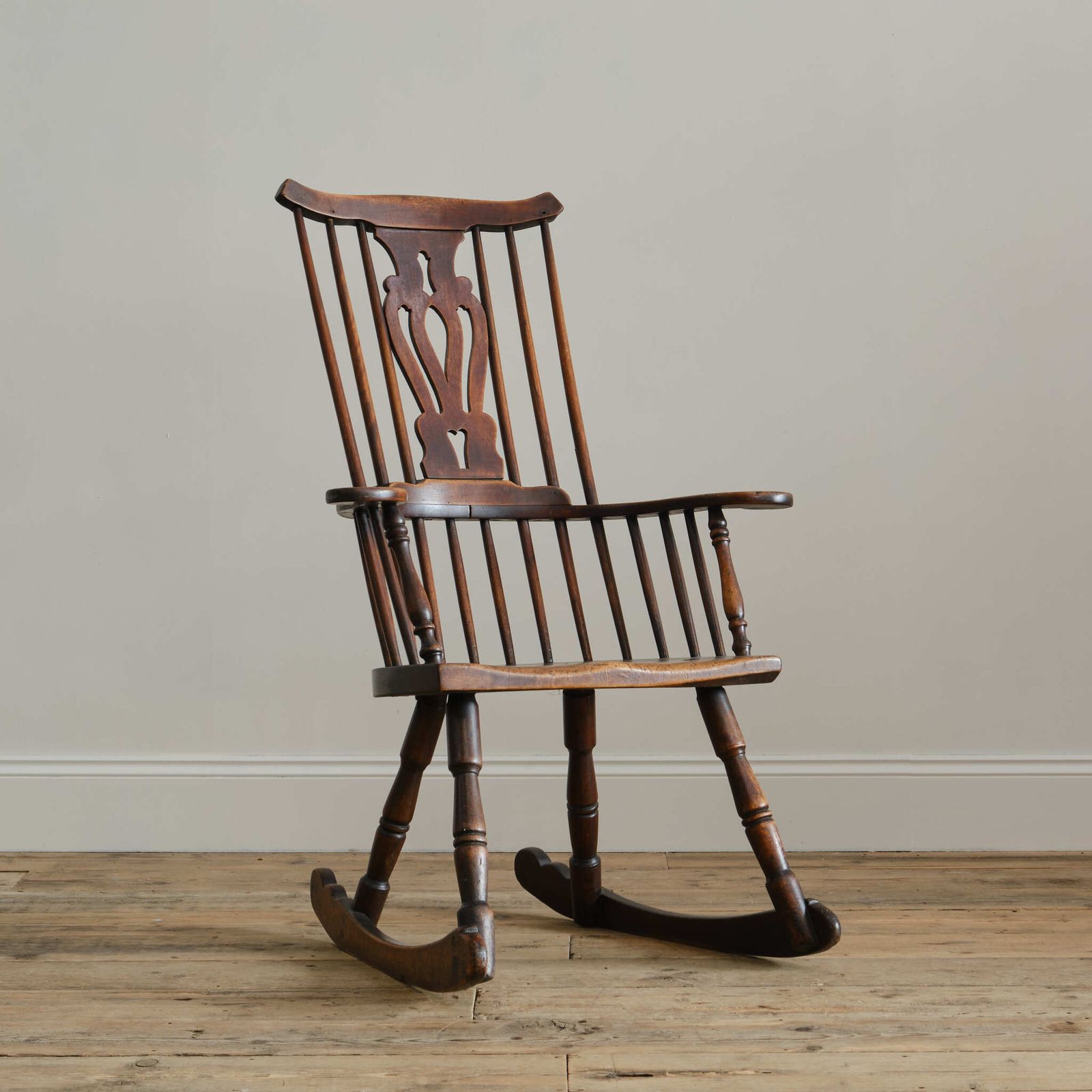 Late 18th Century Thames Valley Rocking Windsor Chair