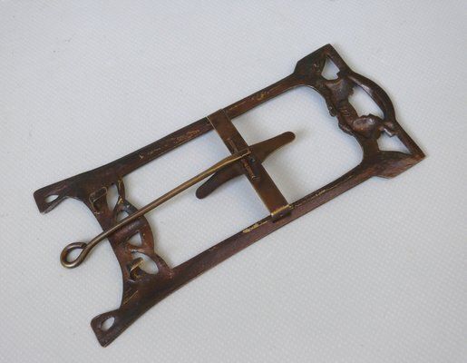 photo buy Art Nouveau Patinated Bronze Floral Picture Frame With Vine Panicles, France, 1890s