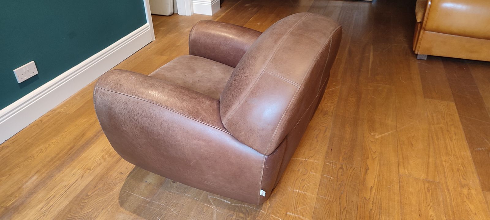 Steiner Vintage Club Armchair In Tan Leather photo Furniture