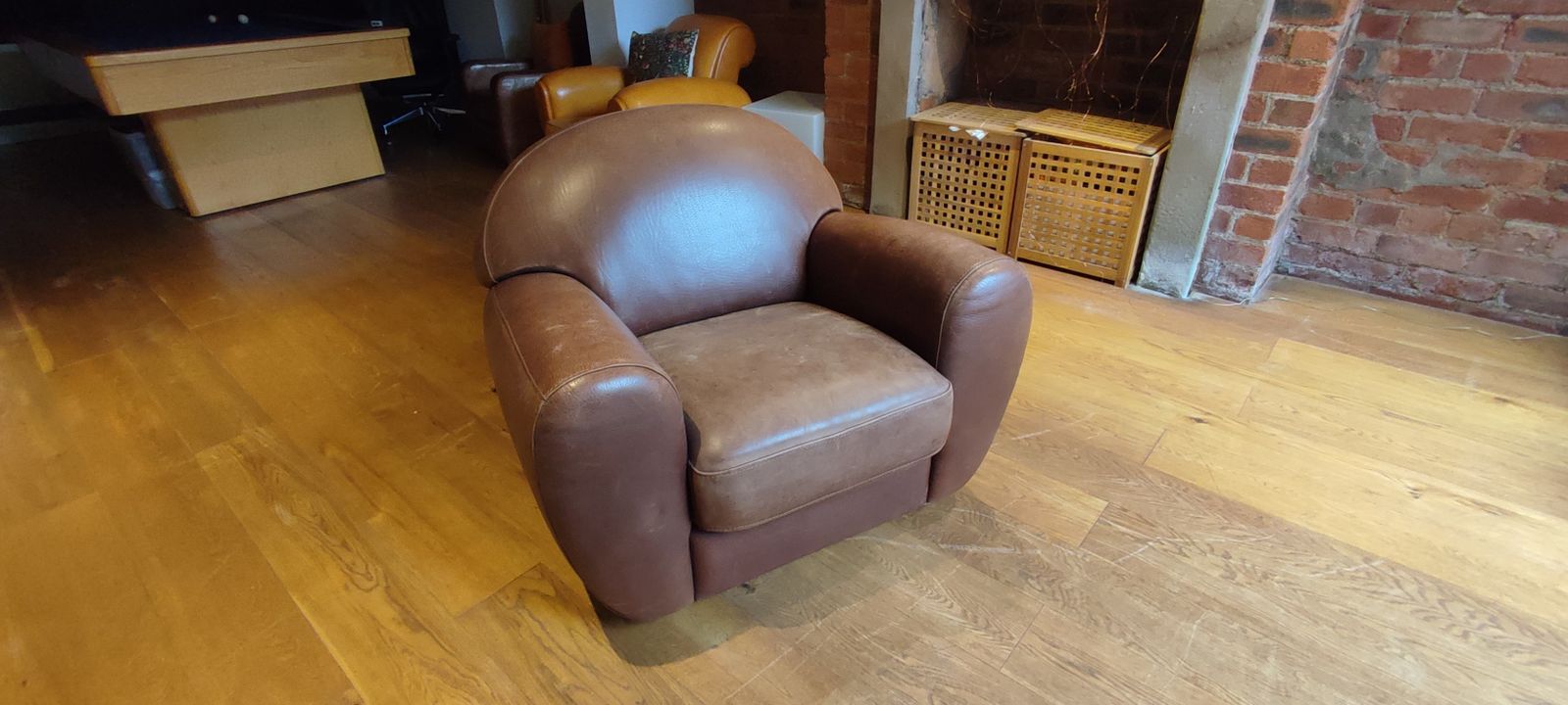 Steiner Vintage Club Armchair In Tan Leather photo 799.0