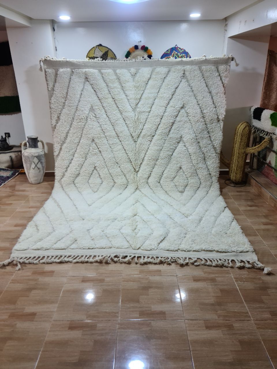 Authentic Handmade Beni Ourain Rug – Luxurious Berber Elegance 300x200 Cm photo furniture