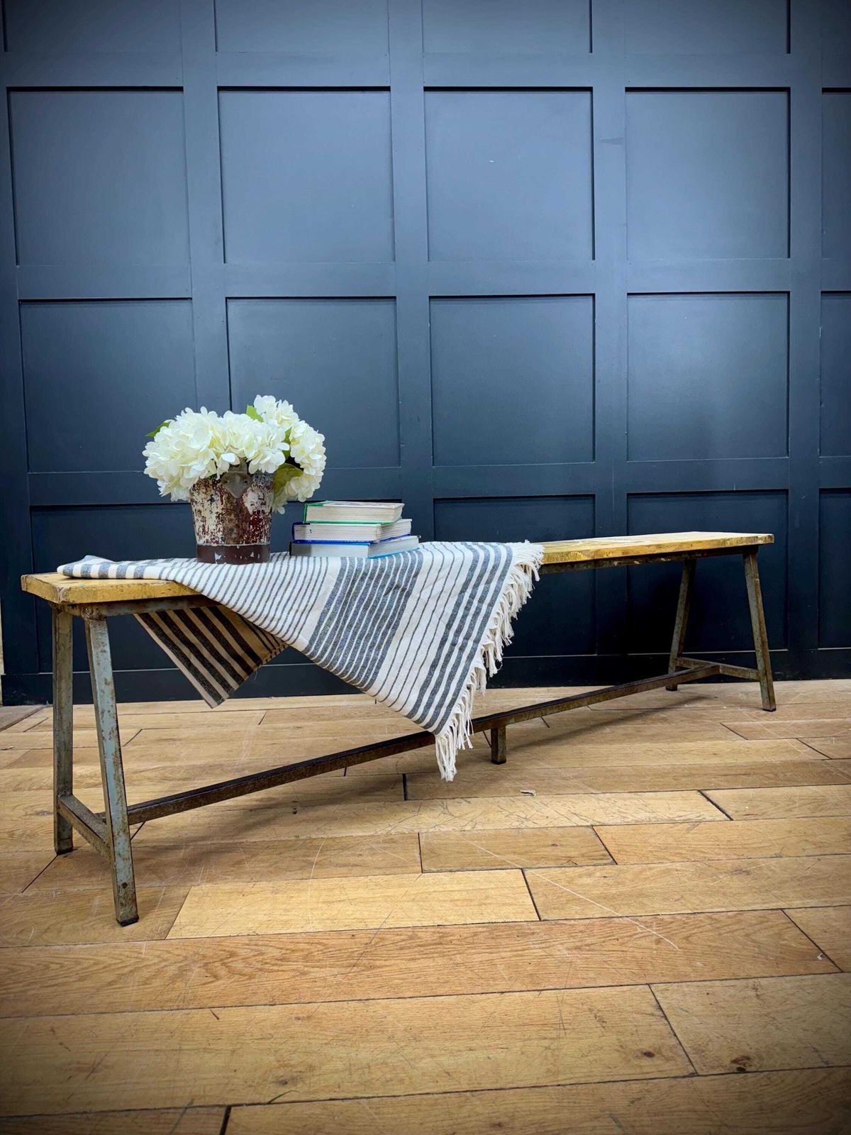 Vintage Bench Seat / Hallway Seat / Rustic Furniture / Kitchen / Dining Room / Seating / Window / Inside Or Outside / Home Or Garden A photo furniture