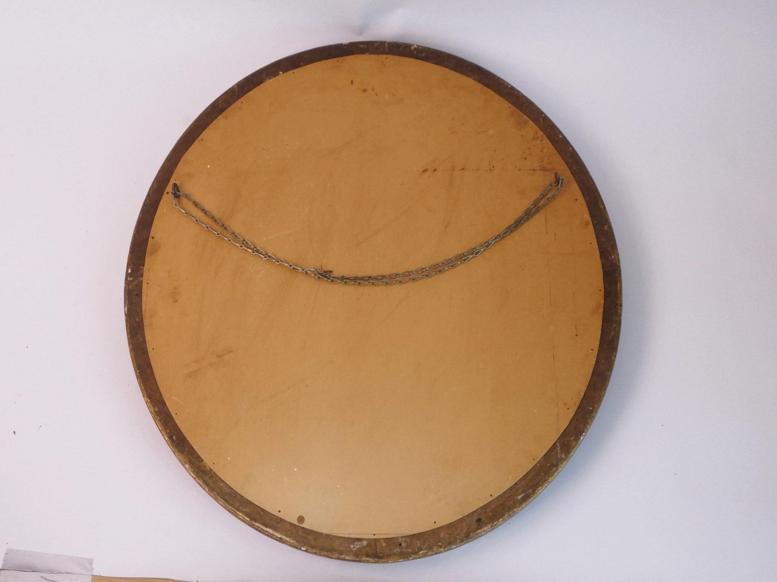 photo furniture French Antique Oval Ornate Large Wall Mirror, Carved Plaster Mirror With Floral Design, Brown Wall Hanging