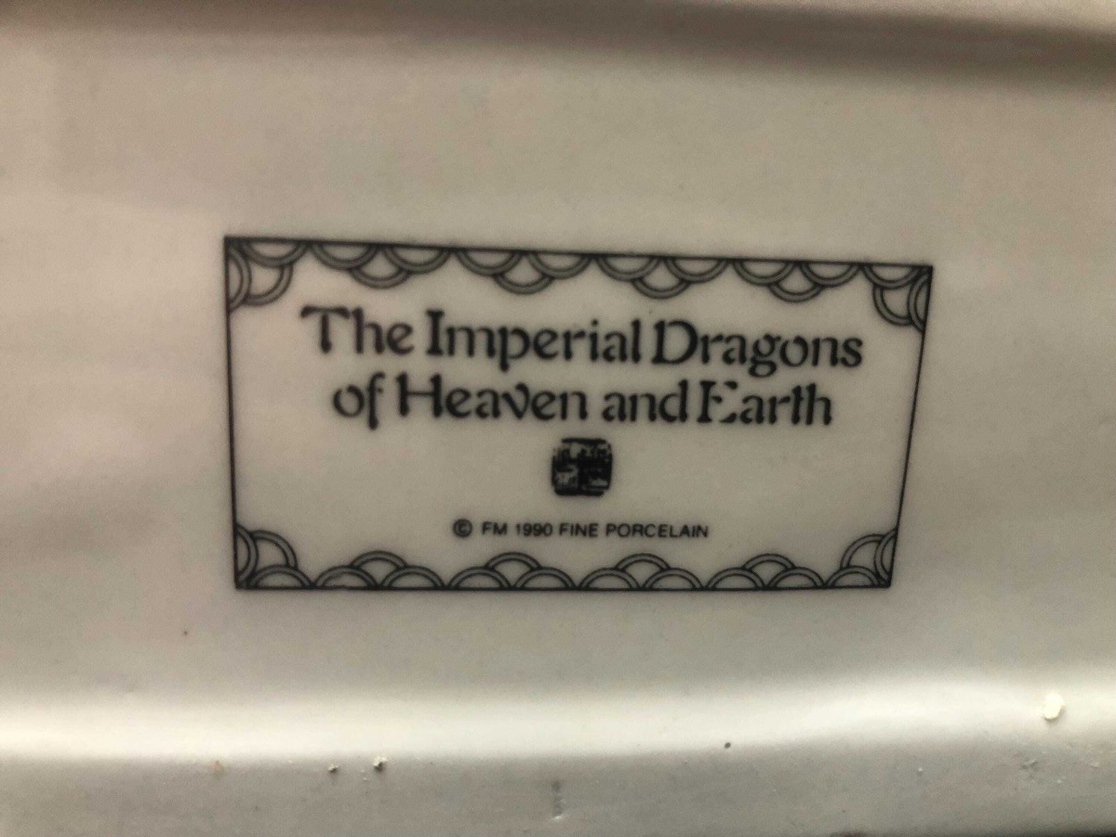 Franklin Mint The Imperial Dragons Of Heaven And Earth Pair Of Candle Holders photo Home Decor