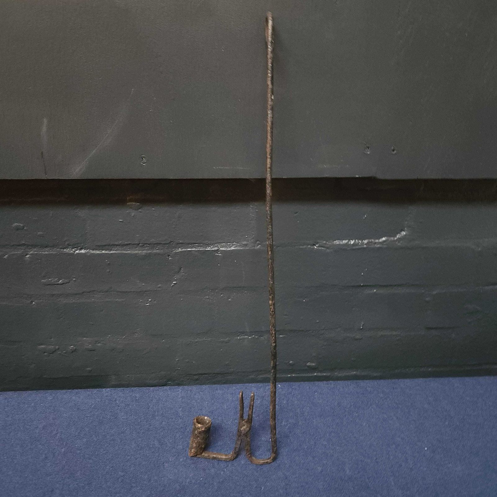 photo for sale Welsh Hanging Rushlight And Candle Holder, Circa Late 18th Century