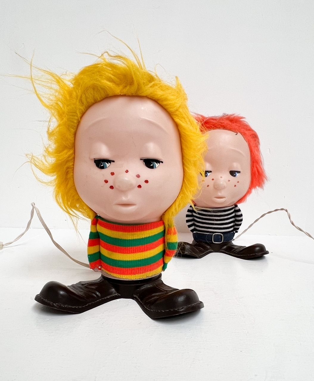 photo vintage Rare Set Of ‘Funky Boys’ Table Lamps By Linea Zero (2), 1960s