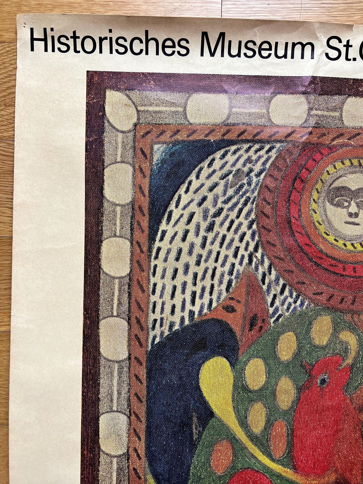 Adolf Wolfli Offset Lithograph Poster For Historisches Museum St. Gallen, Outsider Art, Art Brut, 70s, Gallery Wall, New Home Gift Idea photo 147.0