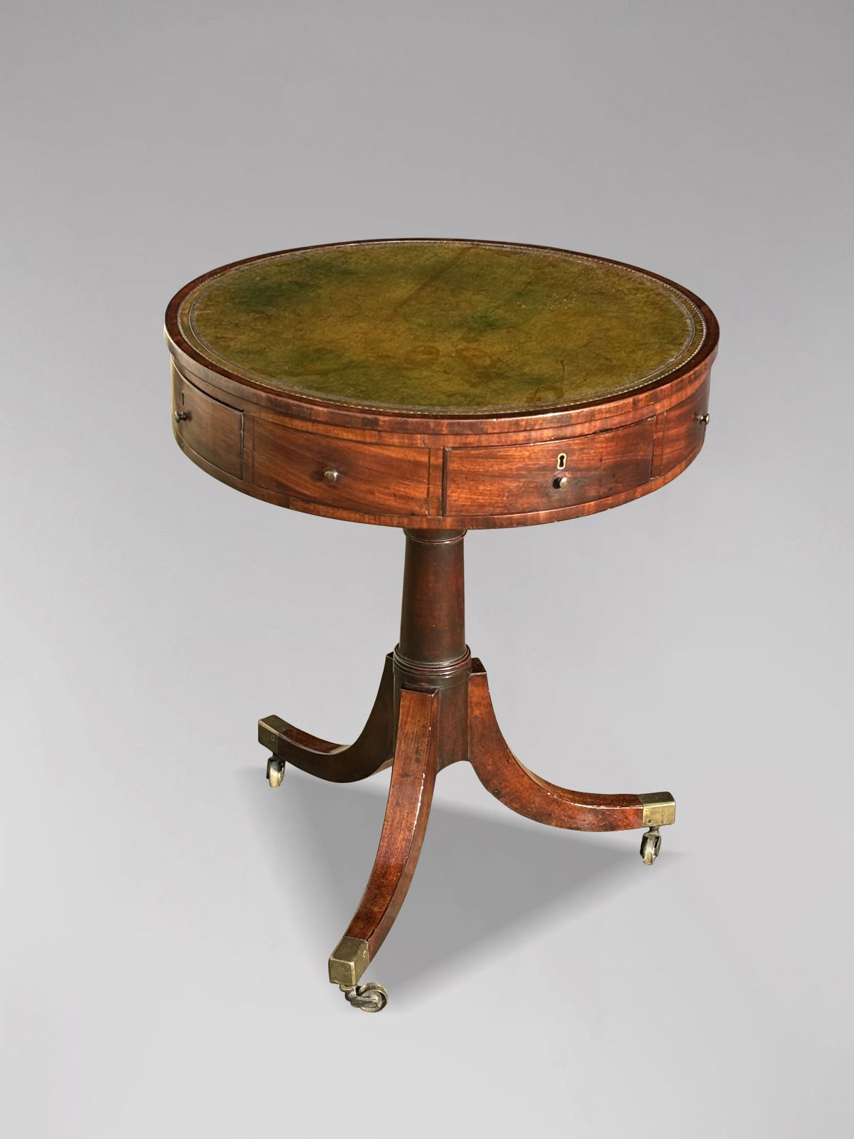 18th Century George III Period Small Mahogany Drum Table photo vinterior