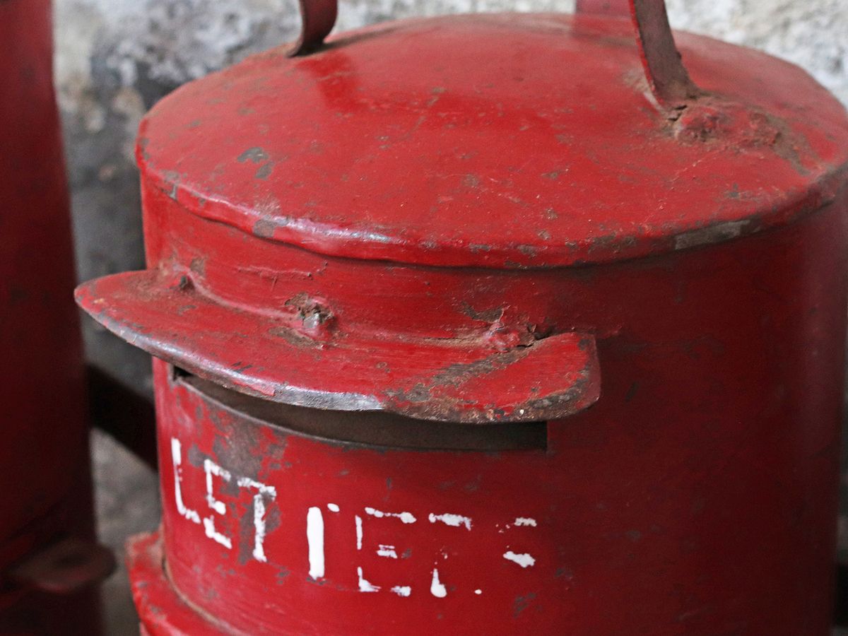 Old Post Box  Small, Oriental photo for sale